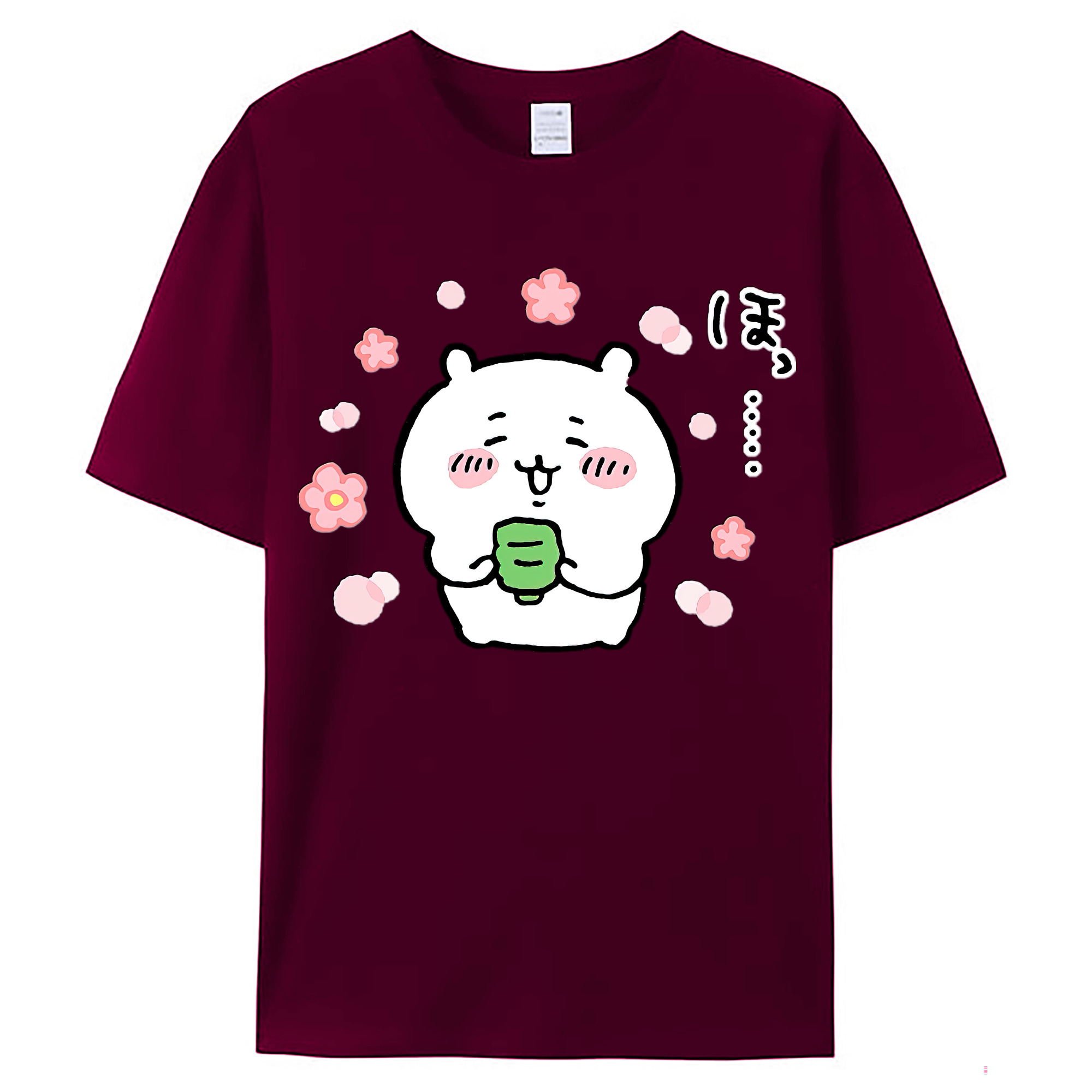（画像用） ちいかわ ちいかわ Chii-kawa chiikawa レディースカジュアルプリントTシャツ（綿100％）